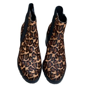 Crown Vintage Cheetah Print Booties- Preloved Condition #SB15